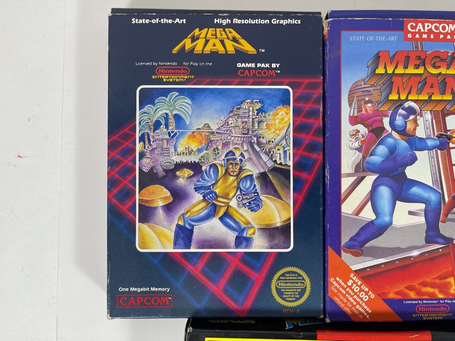 Capcom Mega Man Nintendo Video Game BOXES ONLY (No Game Cartridges) [Photo 3]