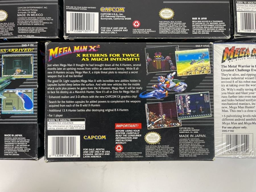 Capcom Mega Man Nintendo Video Game BOXES ONLY (No Game Cartridges) [Photo 20]
