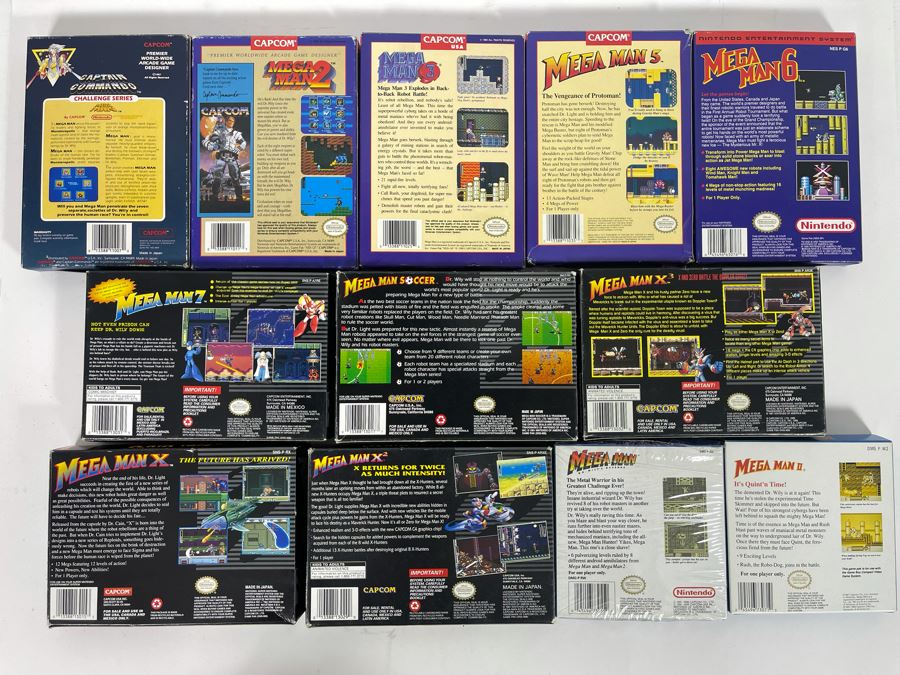 Capcom Mega Man Nintendo Video Game BOXES ONLY (No Game Cartridges) [Photo 12]