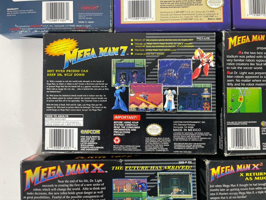 Capcom Mega Man Nintendo Video Game BOXES ONLY (No Game Cartridges) [Photo 16]