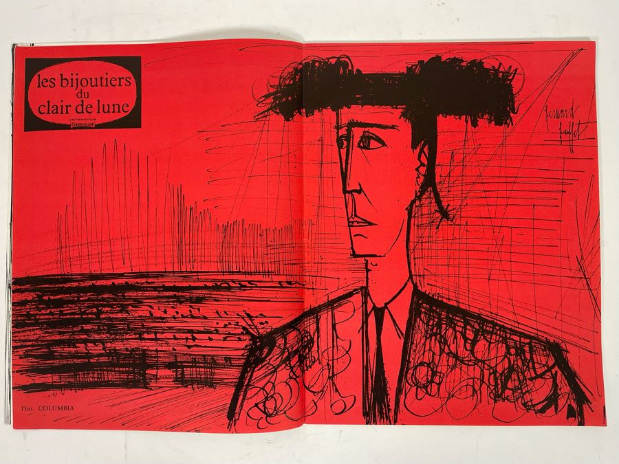 1958 Cannes Film Festival Program Illustrated By Bernard Buffet 9.5 X 12 [Photo 9]