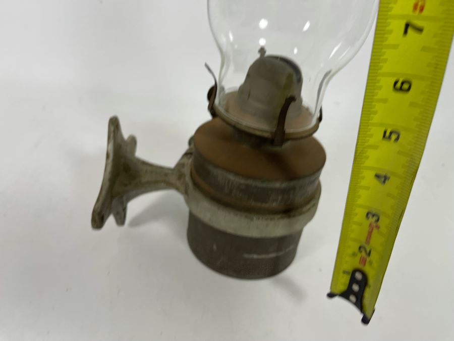 Vintage Railroad Kerosene Lantern With Glass Hurricane 14H [Photo 13]