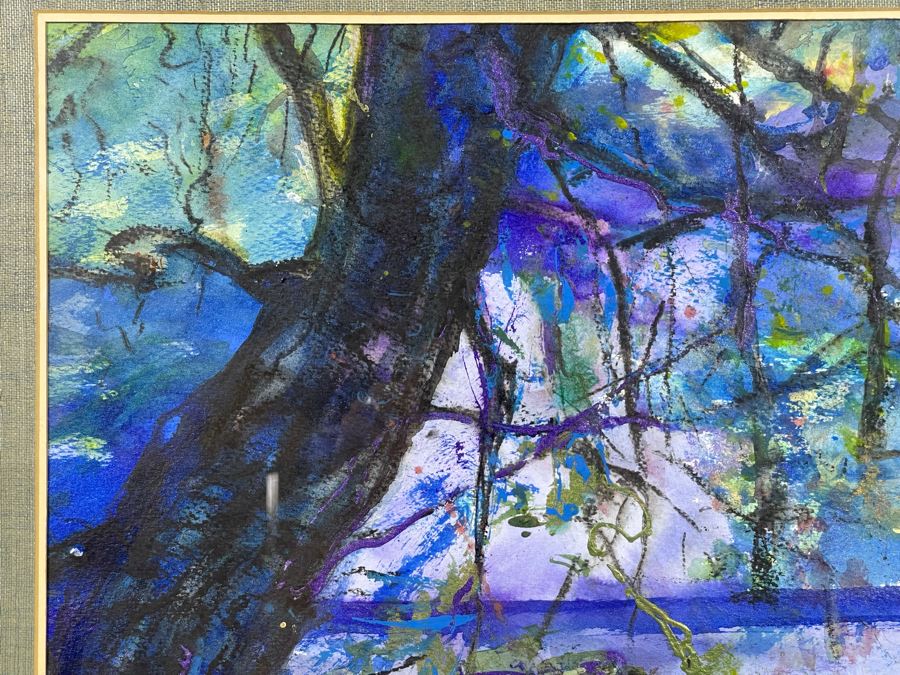 Original Joan Lohrey Watercolor Painting On Paper 18.5 X 17 Framed 25 X 23 [Photo 10]