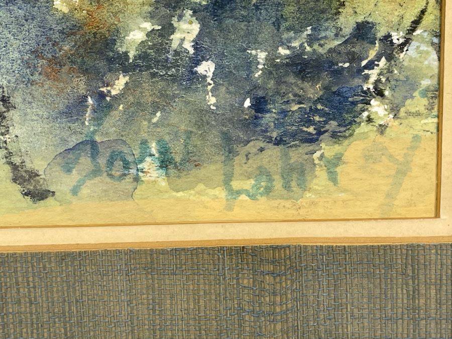 Original Joan Lohrey Watercolor Painting On Paper 18.5 X 17 Framed 25 X 23 [Photo 5]