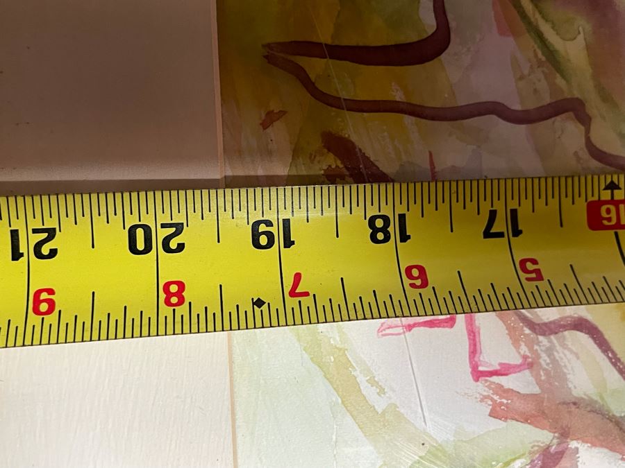 Original Joan Lohrey Watercolor Floral Painting On Paper 19 X 28 Framed 26 X 34 [Photo 6]