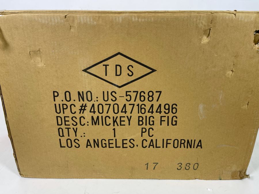 Large Mickey Mouse Big Fig For Display Only From The Disney Store With Original Box 15W X 20H [Photo 25]