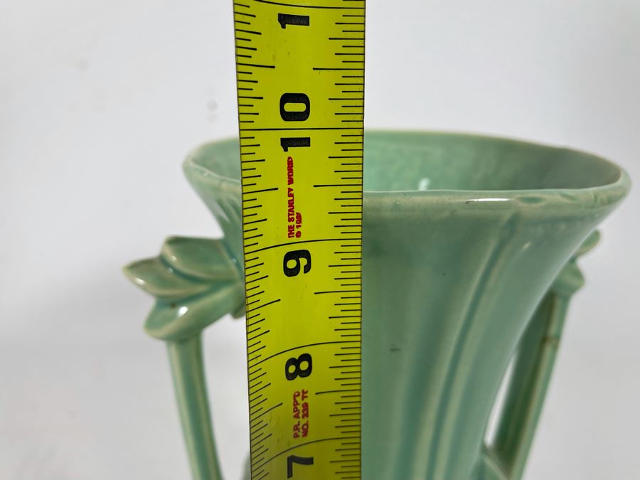 Vintage McCoy Pottery Vase With Handles 7.5W X 9.5H [Photo 7]