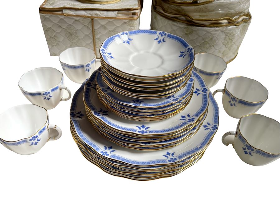 Royal Crown Derby Grenville (Gold Trim) China Set Apx Service For 6 Replacements Value $2,500