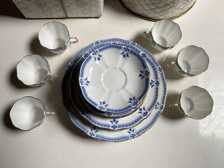 Royal Crown Derby Grenville (Gold Trim) China Set Apx Service For 6 Replacements Value $2,500 [Photo 3]