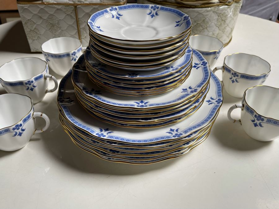 Royal Crown Derby Grenville (Gold Trim) China Set Apx Service For 6 Replacements Value $2,500 [Photo 5]
