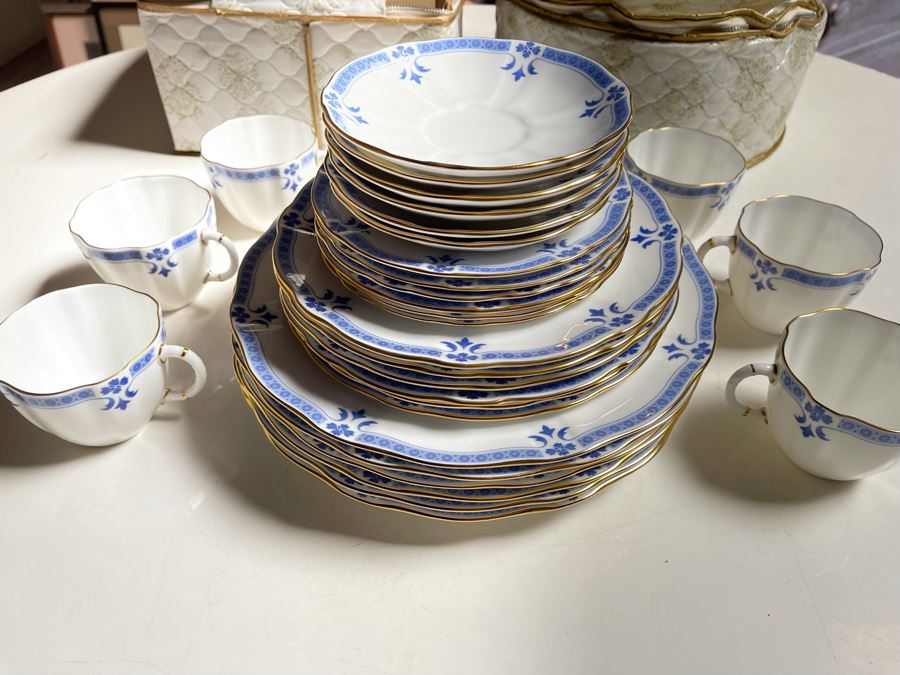Royal Crown Derby Grenville (Gold Trim) China Set Apx Service For 6 Replacements Value $2,500 [Photo 10]