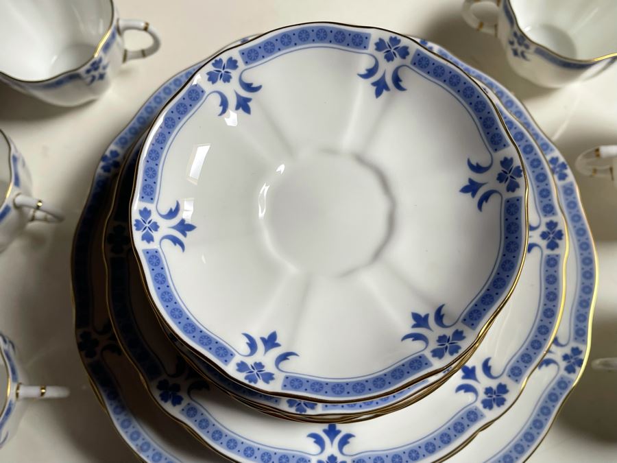 Royal Crown Derby Grenville (Gold Trim) China Set Apx Service For 6 Replacements Value $2,500 [Photo 6]