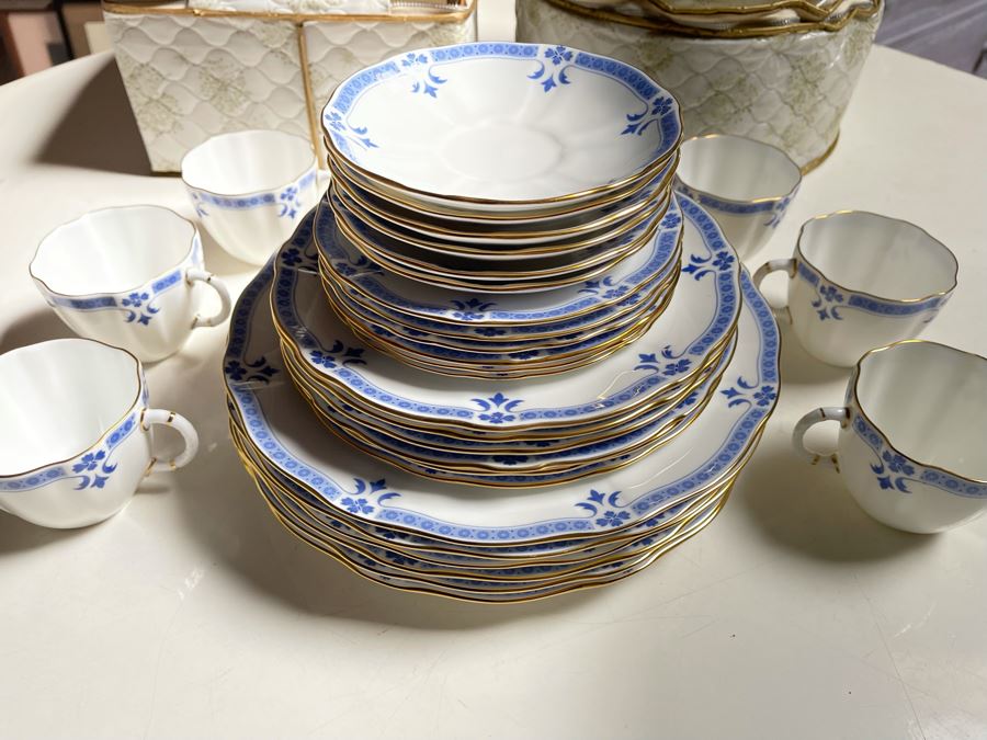 Royal Crown Derby Grenville (Gold Trim) China Set Apx Service For 6 Replacements Value $2,500 [Photo 9]