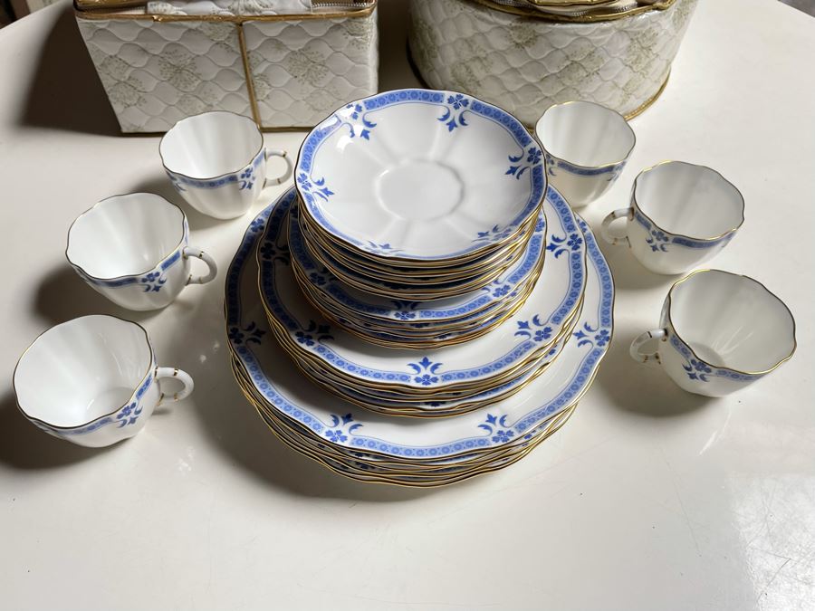 Royal Crown Derby Grenville (Gold Trim) China Set Apx Service For 6 Replacements Value $2,500 [Photo 2]