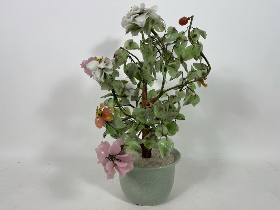 Colored Glass Asian Tree 22H [Photo 3]