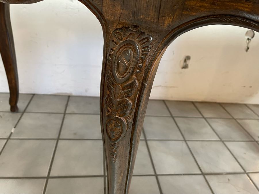 Vintage French Louis XV Style Demilune Writing Desk 70W X 36D X 29.5H [Photo 6]