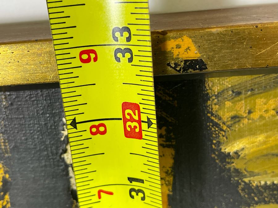 Mid-Century Modern Original Abstract Painting By Etta Cien - A Hillside Original 45 X 33 [Photo 7]