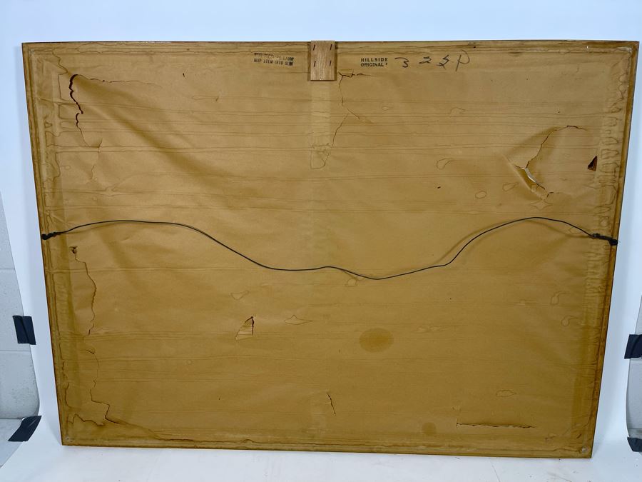 Mid-Century Modern Original Abstract Painting By Etta Cien - A Hillside Original 45 X 33 [Photo 8]