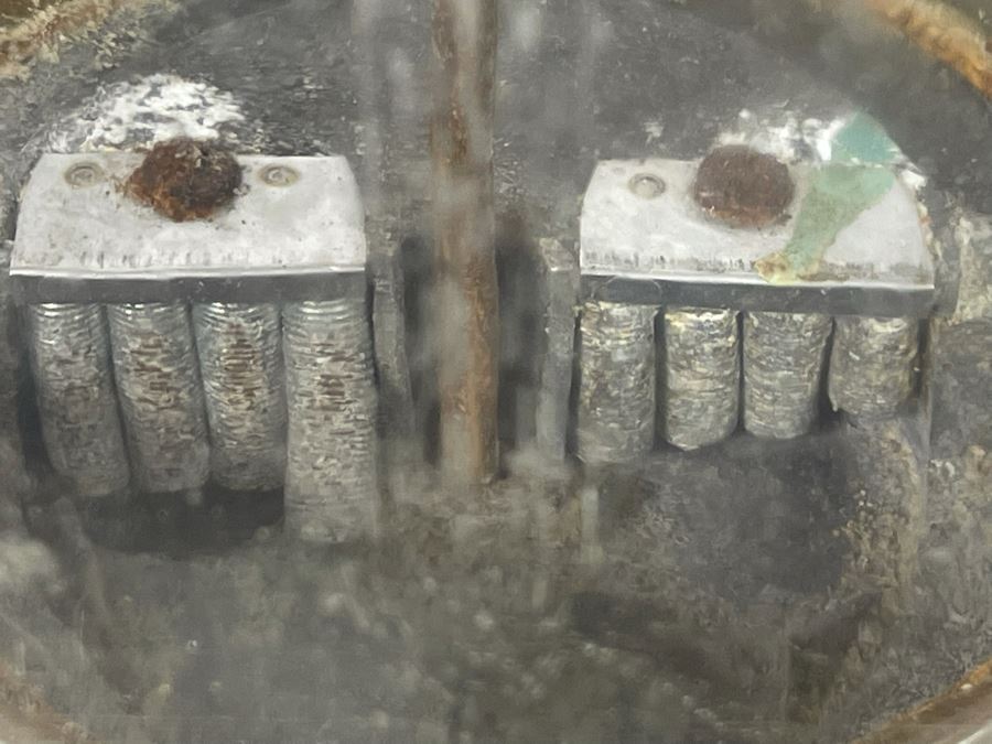 Vintage Oak Mfg Co Bubble Gum Nut Coin Operated Machine 6.5W X 16H [Photo 12]