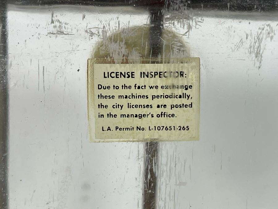 Vintage Oak Mfg Co Bubble Gum Nut Coin Operated Machine 6.5W X 16H [Photo 11]