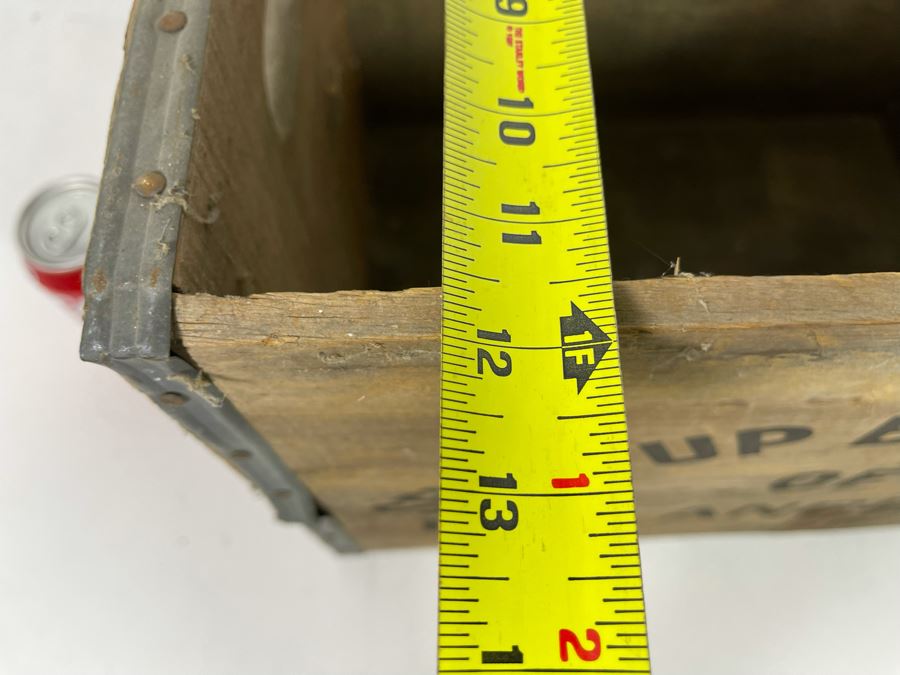 Vintage 7up Wooden Crate Seven Up Bottling Co Of Los Angeles 16W X 12D X 12H [Photo 11]