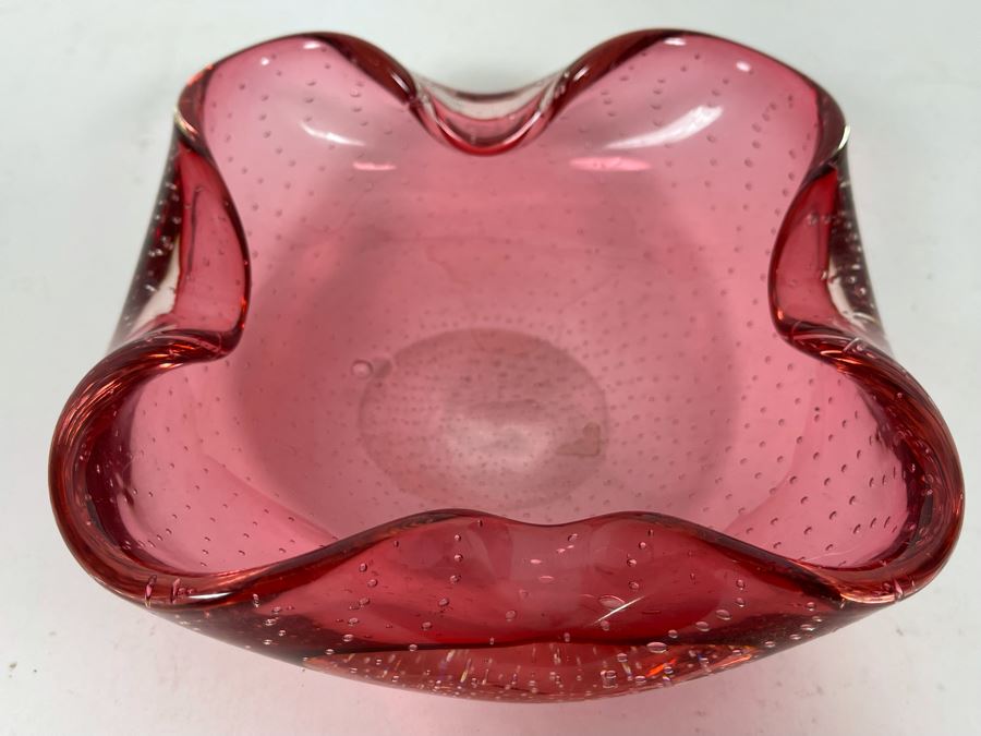 Murano Glass Style Ashtray 7W X 2H [Photo 2]