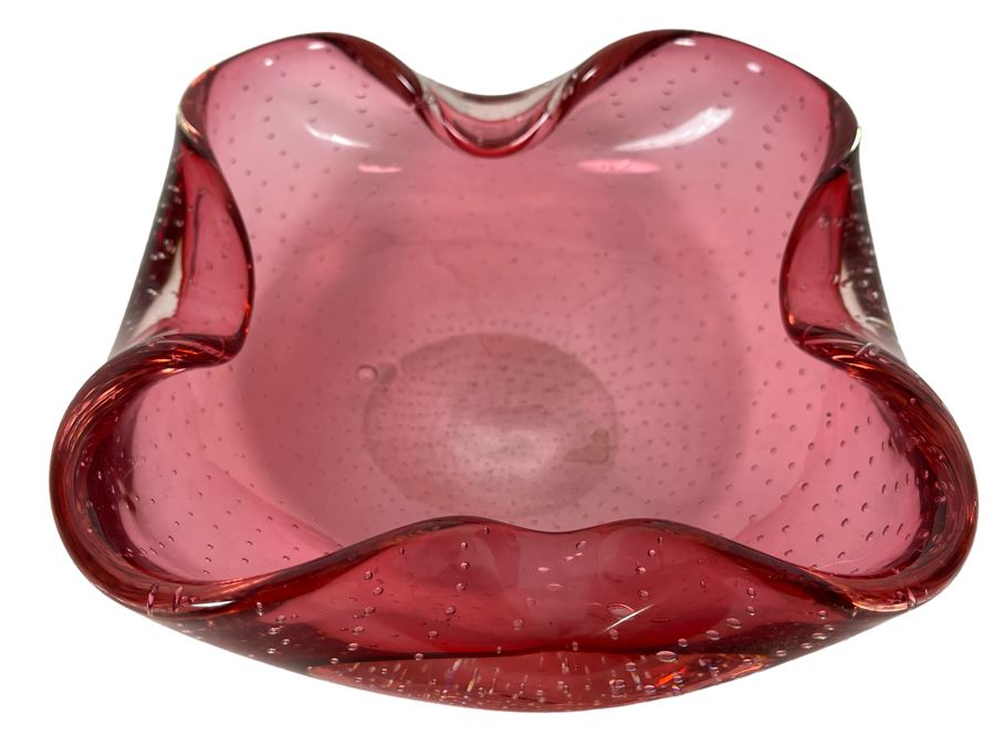 Murano Glass Style Ashtray 7W X 2H [Photo 1]
