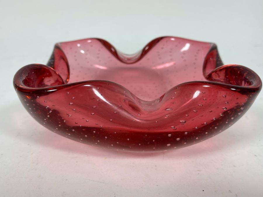 Murano Glass Style Ashtray 7W X 2H [Photo 4]