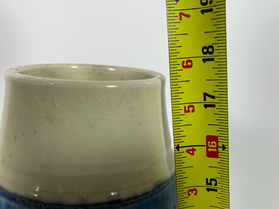 Large Glazed Ceramic Vase 17.5H [Photo 9]