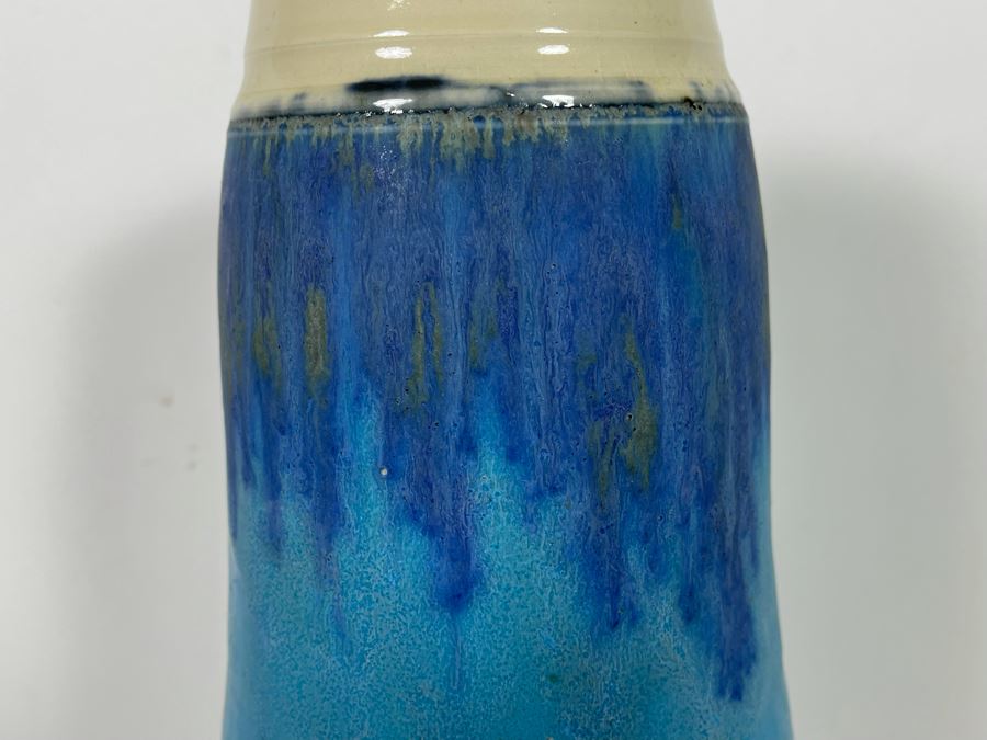 Large Glazed Ceramic Vase 17.5H [Photo 4]