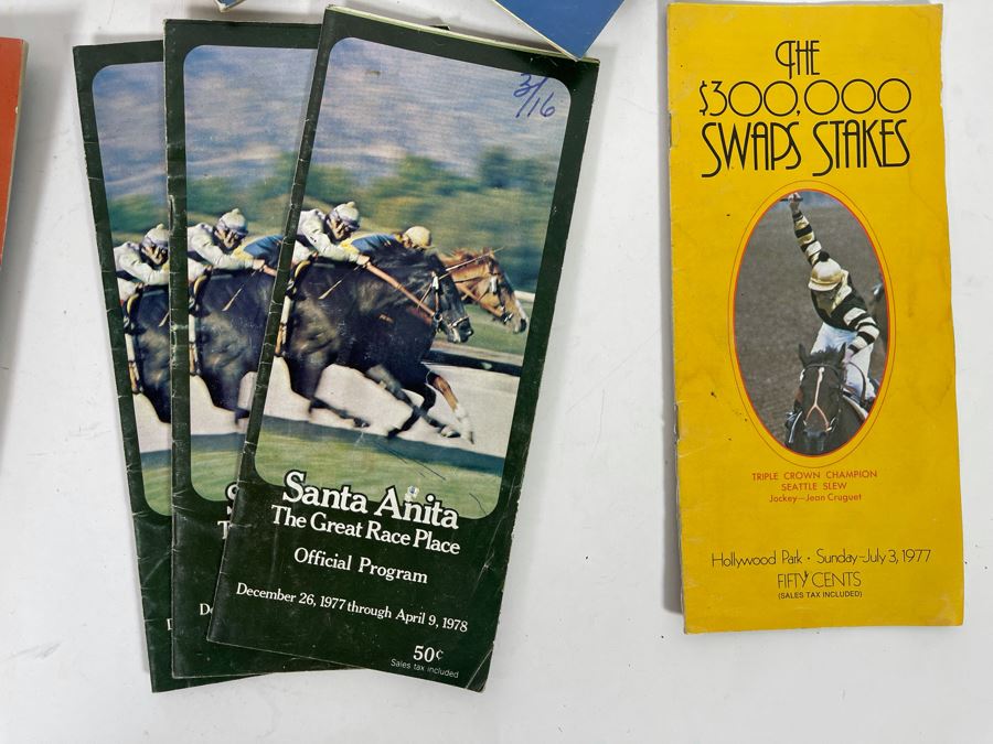 JUST ADDED - Horse Racing Race Track Programs From Del Mar, Hollywood Park And Santa Anita [Photo 6]
