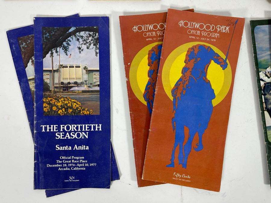 JUST ADDED - Horse Racing Race Track Programs From Del Mar, Hollywood Park And Santa Anita [Photo 5]