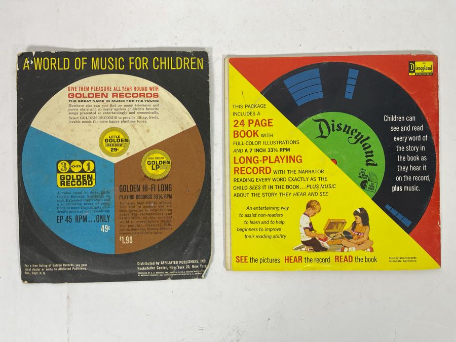 JUST ADDED - Disneyland Record And Book Walt Disney's Story Of Robin Hood And Frost The Snow Man Record [Photo 8]