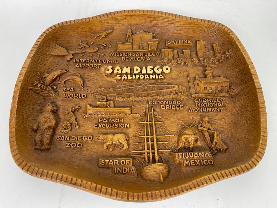 JUST ADDED - Pair Of San Diego California Tourist Wall Plaques 12 X 10 [Photo 4]