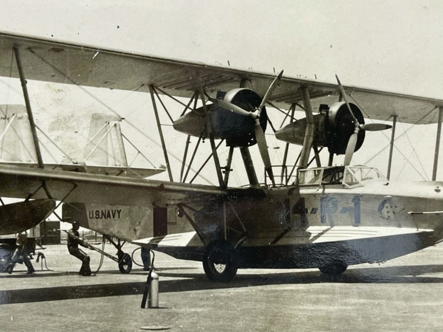 JUST ADDED - Official Navy Photograph Of Navy Flying Boat Biplane 9.5 X 7.5 [Photo 6]