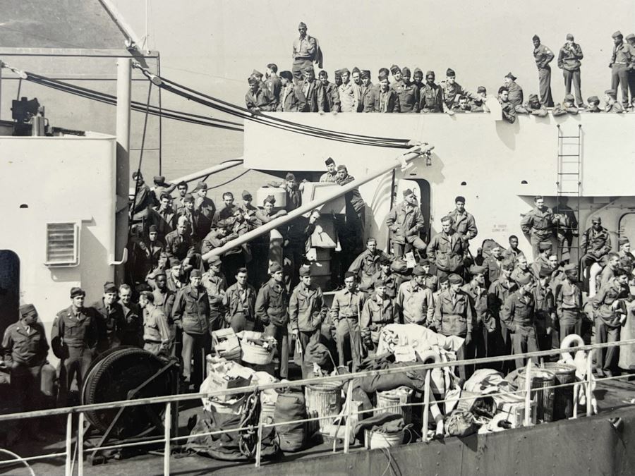 JUST ADDED - Three 1947 Navy Photographs Of USS General R. M. Blatchford (AP-153) Naval Transport Ship 7 X 5 [Photo 6]