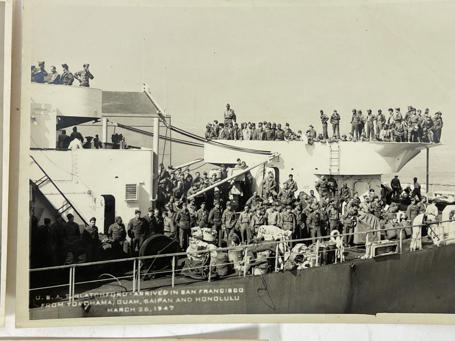 JUST ADDED - Three 1947 Navy Photographs Of USS General R. M. Blatchford (AP-153) Naval Transport Ship 7 X 5 [Photo 5]