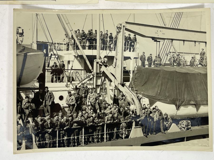 JUST ADDED - Three 1947 Navy Photographs Of USS General R. M. Blatchford (AP-153) Naval Transport Ship 7 X 5 [Photo 8]