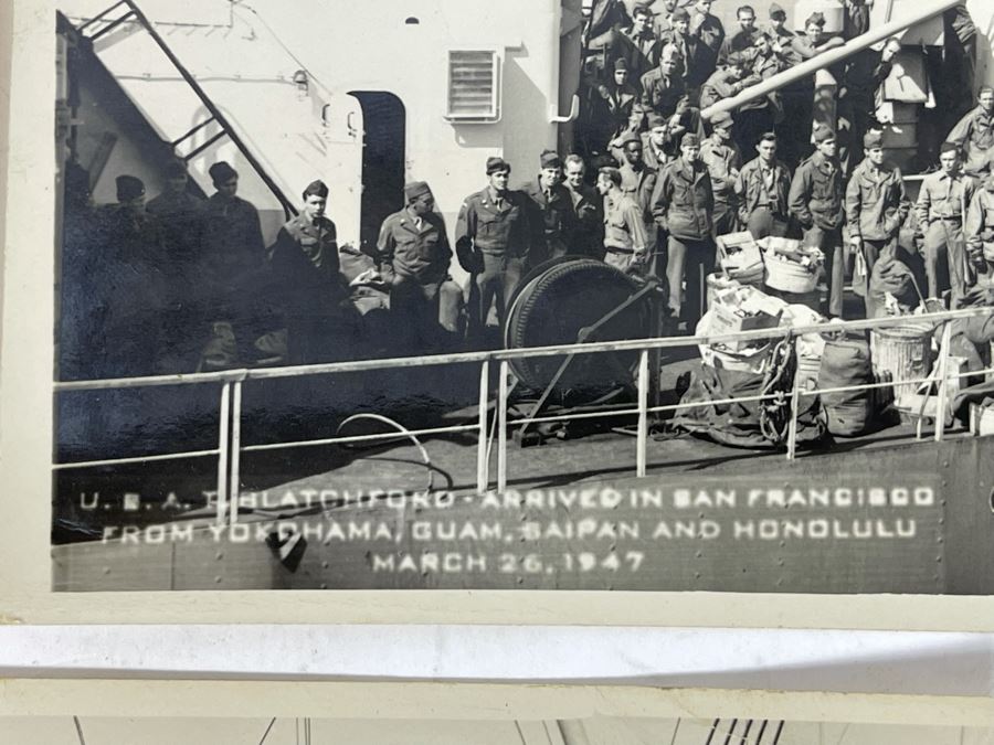 JUST ADDED - Three 1947 Navy Photographs Of USS General R. M. Blatchford (AP-153) Naval Transport Ship 7 X 5 [Photo 4]