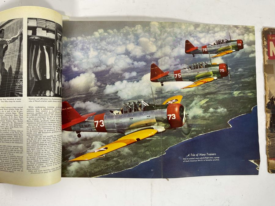 JUST ADDED - 1942 Flying And Popular Aviation Special U.S. Naval Aviation Issue Magazine And 1944 Naval Aviation News Magazine [Photo 5]
