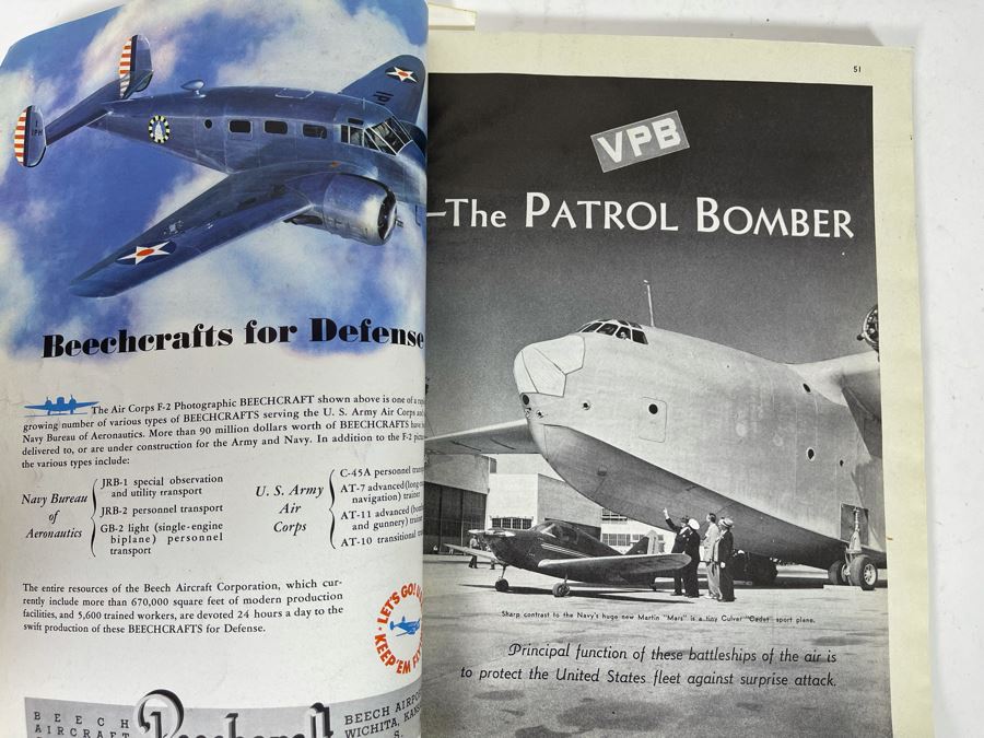 JUST ADDED - 1942 Flying And Popular Aviation Special U.S. Naval Aviation Issue Magazine And 1944 Naval Aviation News Magazine [Photo 12]