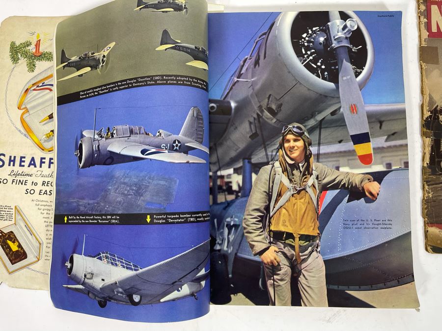 JUST ADDED - 1942 Flying And Popular Aviation Special U.S. Naval Aviation Issue Magazine And 1944 Naval Aviation News Magazine [Photo 18]