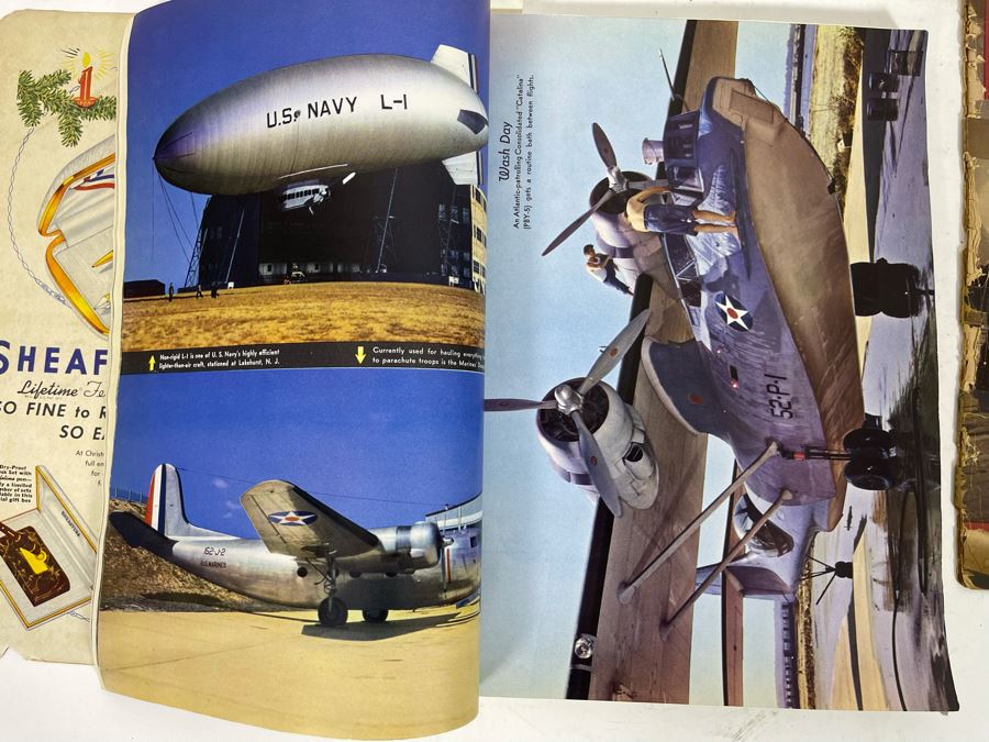 JUST ADDED - 1942 Flying And Popular Aviation Special U.S. Naval Aviation Issue Magazine And 1944 Naval Aviation News Magazine [Photo 14]