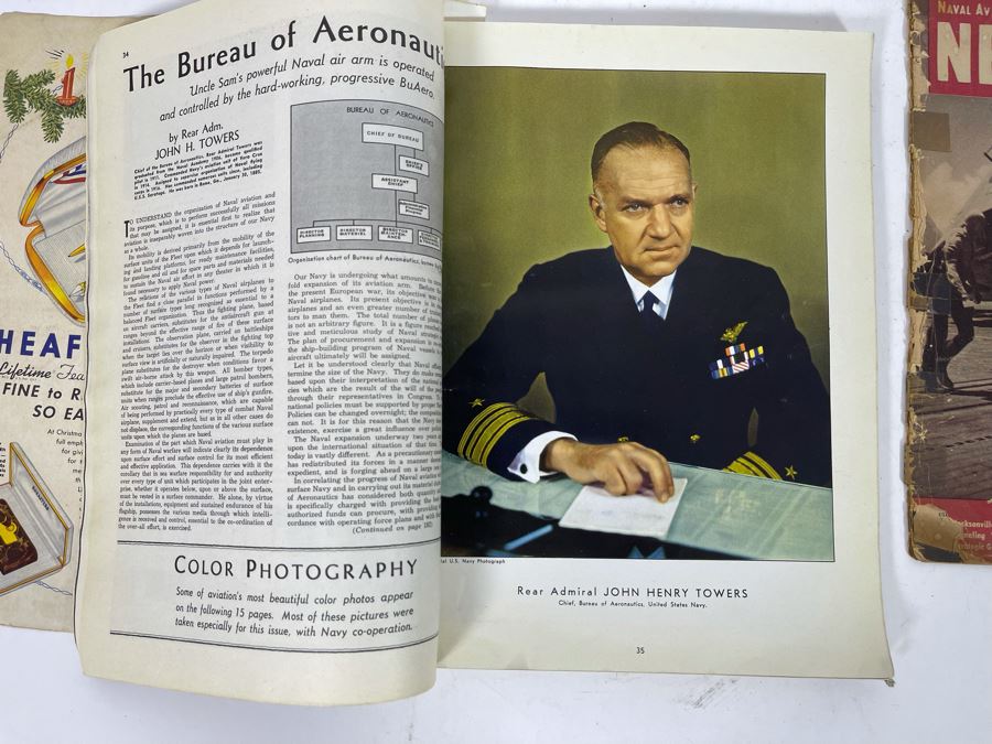 JUST ADDED - 1942 Flying And Popular Aviation Special U.S. Naval Aviation Issue Magazine And 1944 Naval Aviation News Magazine [Photo 15]