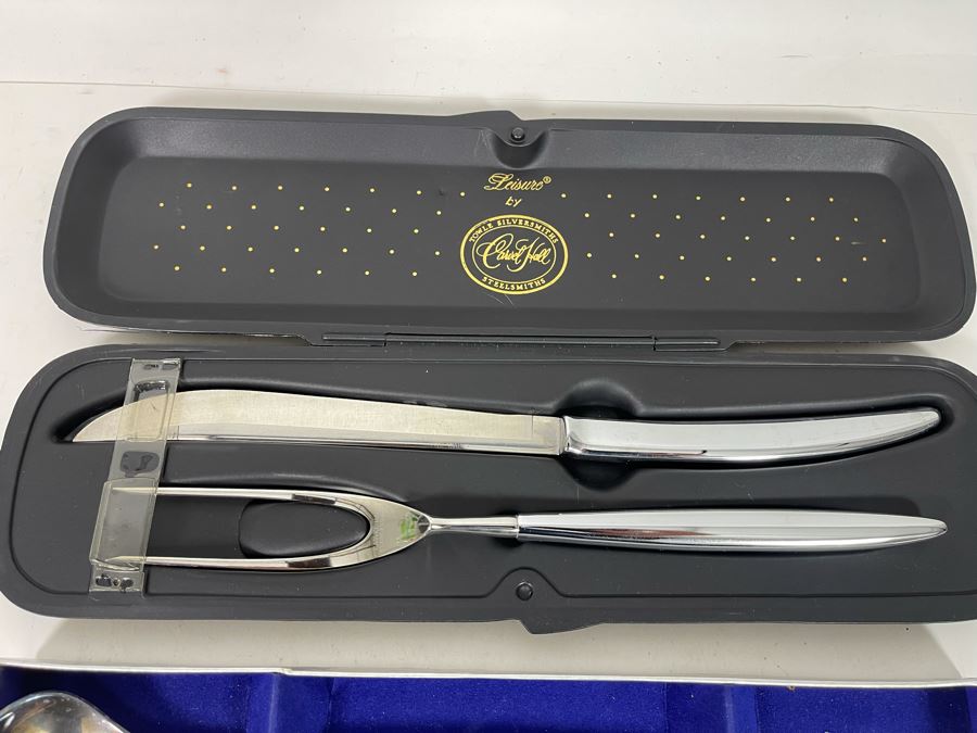 JUST ADDED - New Carvel Hall Towle Carving Set And Salad Server Set [Photo 4]