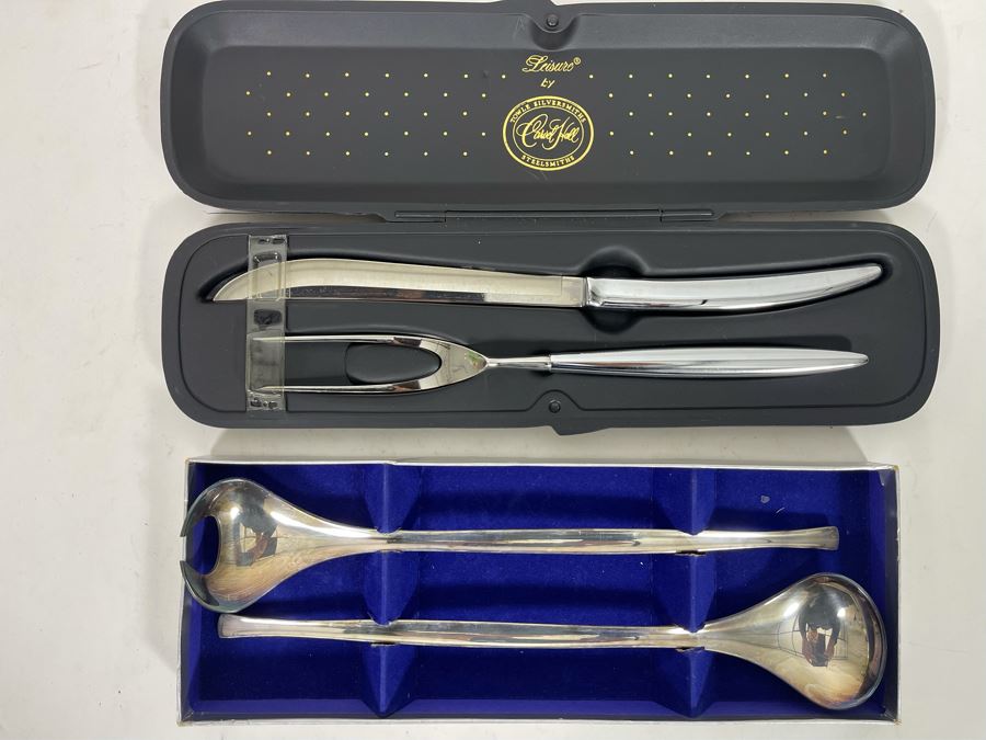 JUST ADDED - New Carvel Hall Towle Carving Set And Salad Server Set [Photo 2]