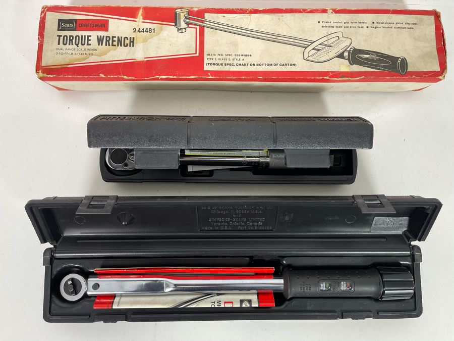 JUST ADDED - Three Torque Wrenches (2) Sears Craftsman And (1) Pittsburgh Pro [Photo 3]