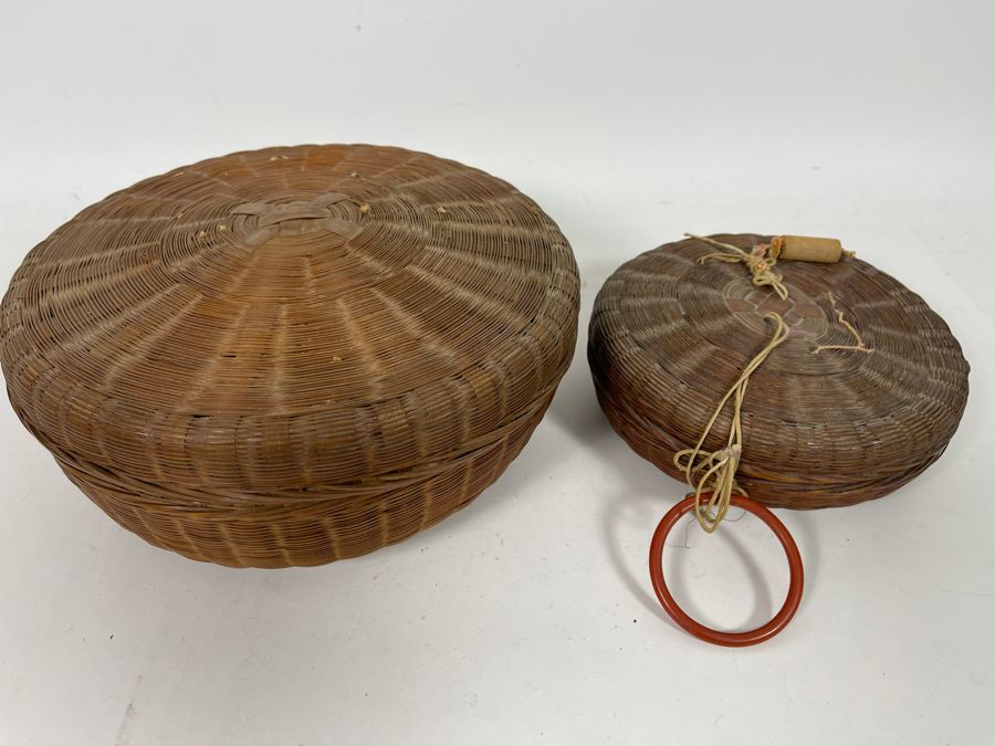 JUST ADDED - Antique Chinese Sewing Baskets 10R And 7R [Photo 2]
