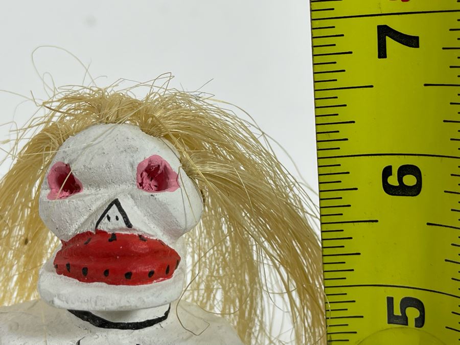 JUST ADDED - Oaxacan Folk Art Hand Crafted And Painted Tilcatete, Oaxaca Mexico By Joaquin Hernandez Vasquez 6.5H [Photo 8]