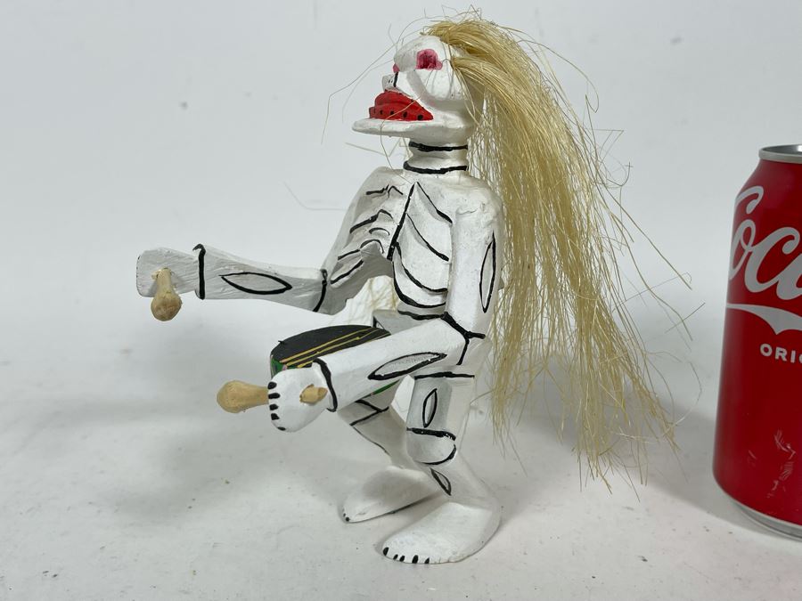 JUST ADDED - Oaxacan Folk Art Hand Crafted And Painted Tilcatete, Oaxaca Mexico By Joaquin Hernandez Vasquez 6.5H [Photo 4]